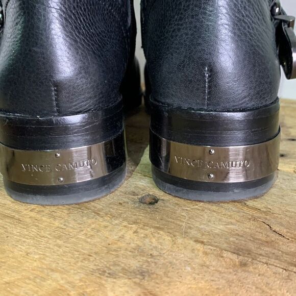 Vince Camuto‎ whynn quilted moto boots.  Biker grunge ankle boots riding - Picture 5 of 9